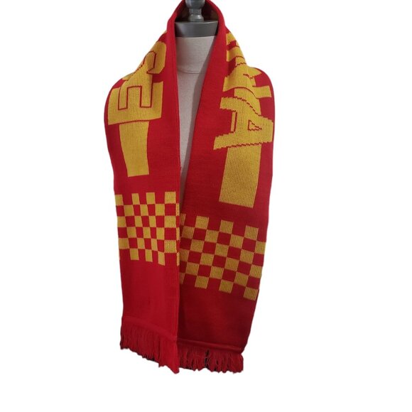 CT1767 Espana Winter Scarf Red and Yellow - Picture 2 of 2
